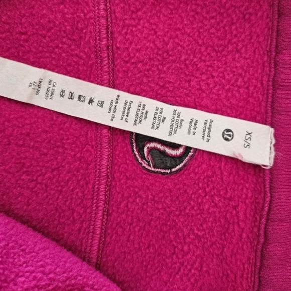 Lululemon Oversized Half-Zip Scuba XS/S Ripened Raspberry - Picture 7 of 8